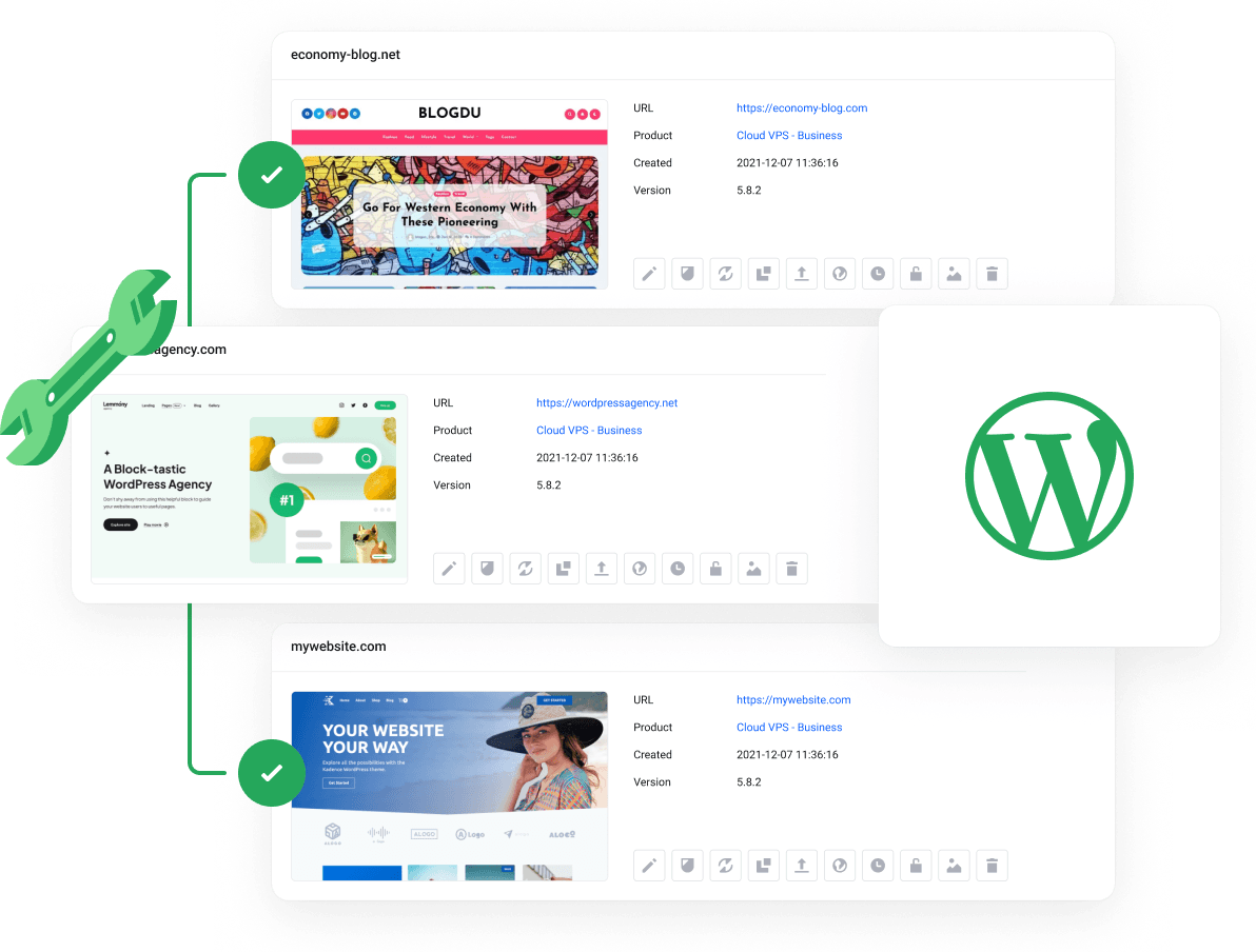 WordPress Hosting - Geen Setup